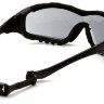 Профессиональные тактические очки Pyramex - V3G GB8220STRX (Anti-Fog, Diopter ready) - противоосколочные защитные очки с антифогом и диоптрической вставкой